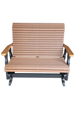 Legacy 4" High Back Glider Bench - 81100