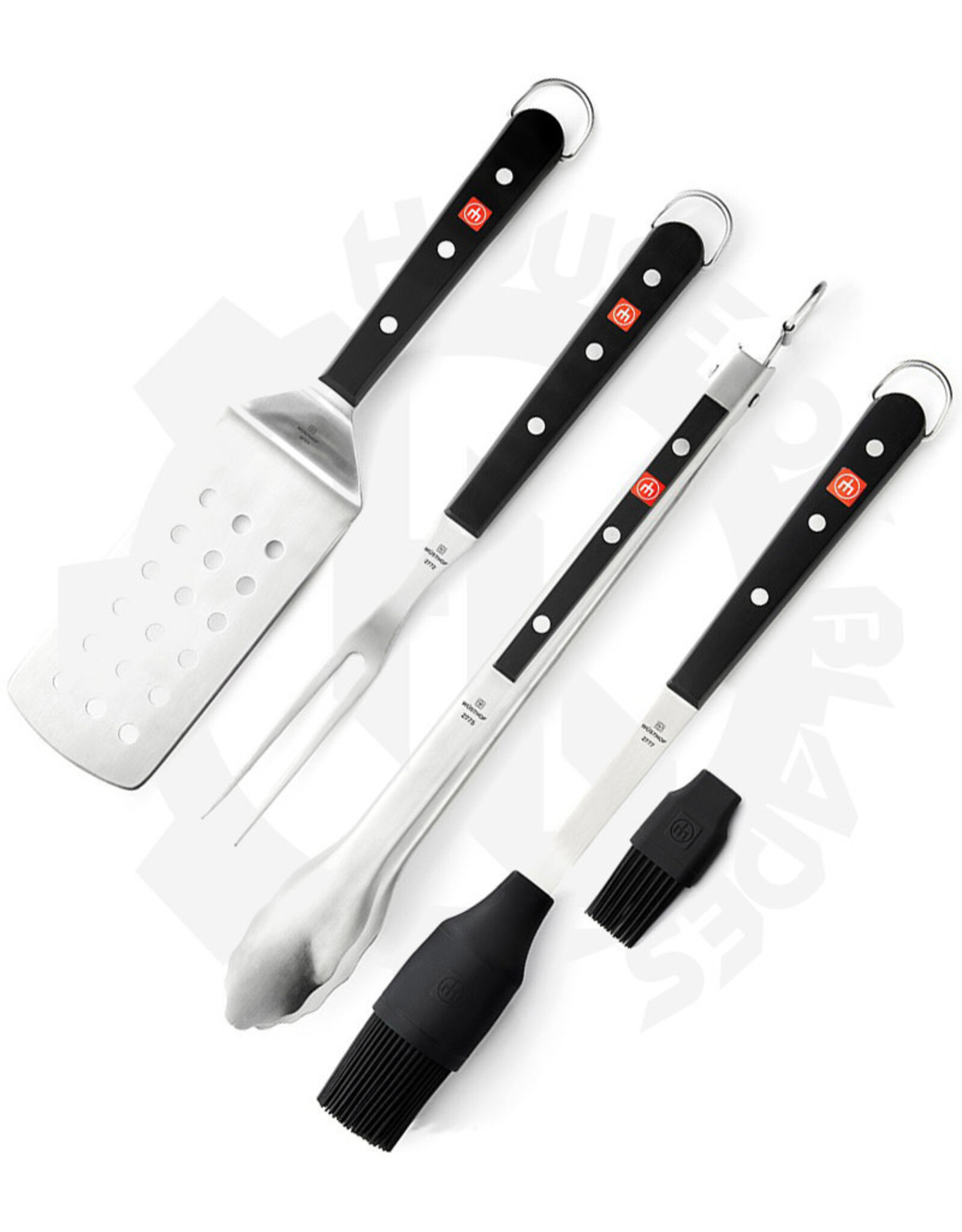 Wusthof Wusthof 4 Piece Stainless Steel BBQ Tool Set - 2804