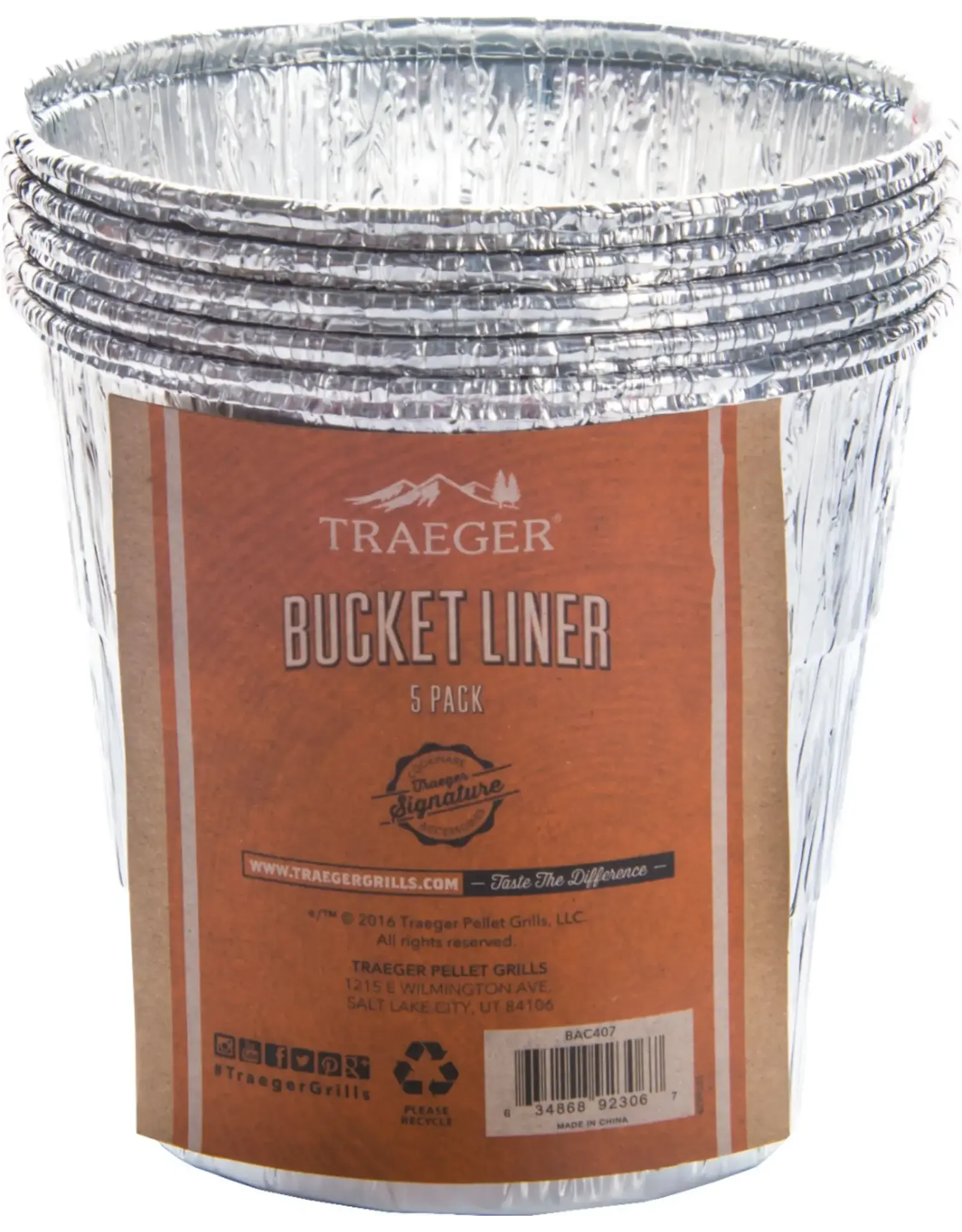 Traeger Traeger Bucket Liner 5-Pack - BAC407