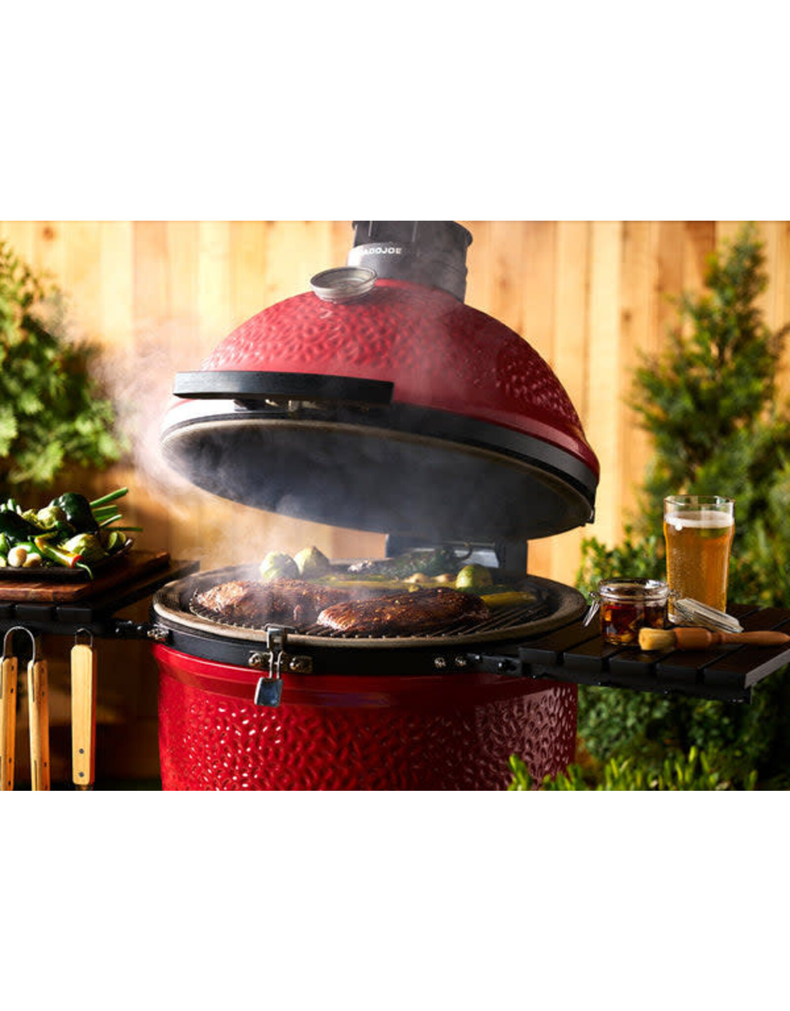 Kamado Joe Kamado Joe Big Joe II w/ Cart, Side Shelves, Heat Deflector & Tools w/ BJ-CBH - BJ24RHC