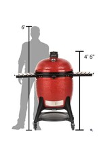Kamado Joe Kamado Joe Big Joe III w/ Cart, Hyperbolic Insert, Aluminum Side Shelves, Heat Def, D&C, Tools - KJ15041021