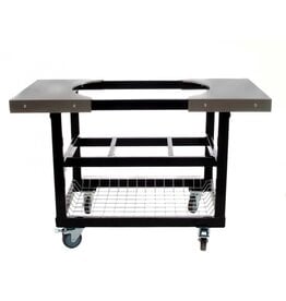 Primo Ceramic Grills Primo Cart Base with Basket and SS Side Shelves for XL 400, LG 300 - PG00370