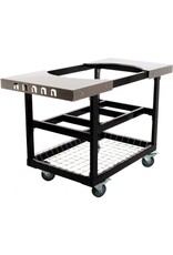 Primo Ceramic Grills Primo Cart Base with Basket and SS Side Shelves for XL 400, LG 300 - PG00370