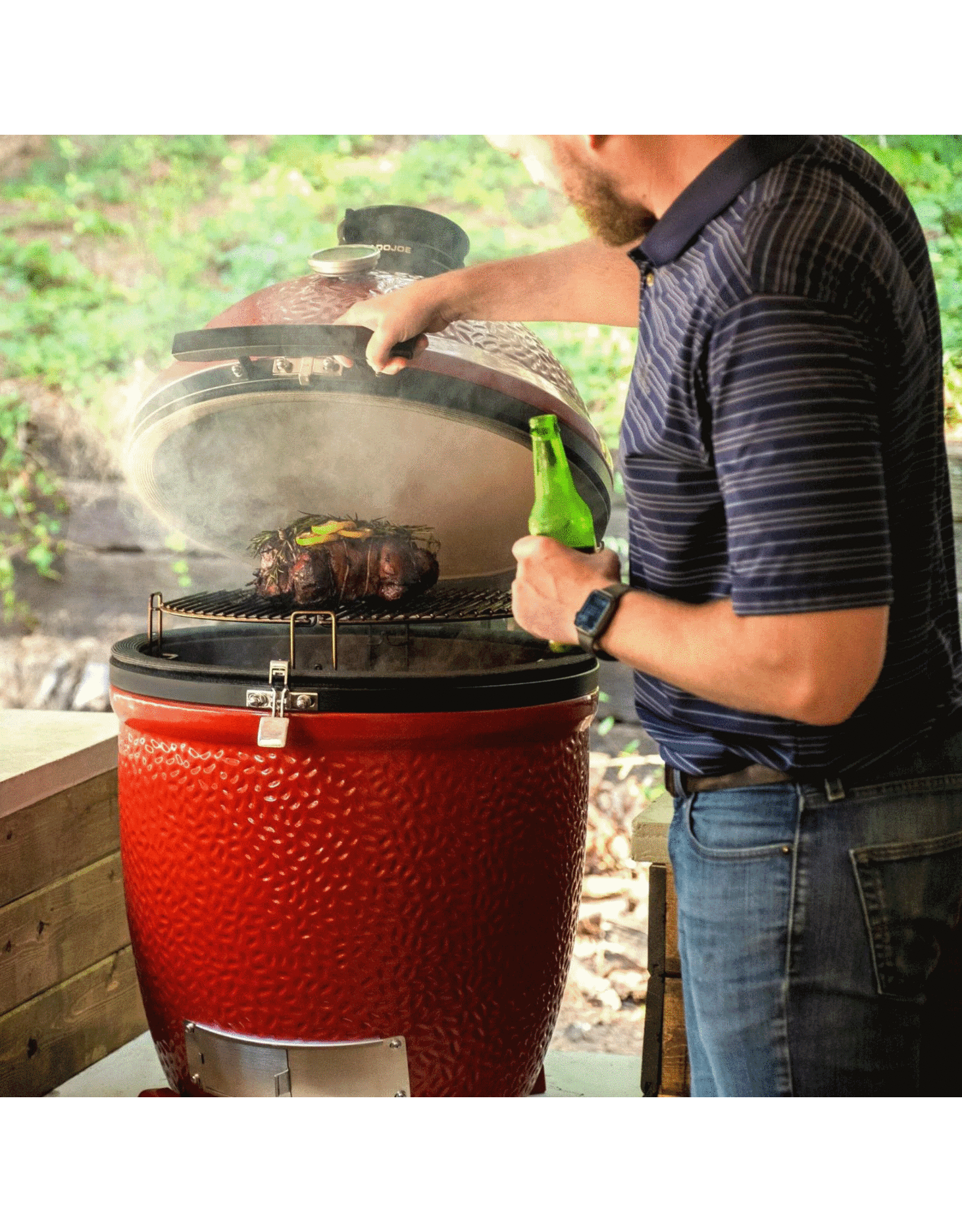 Kamado Joe Kamado Joe Classic Joe III w/ Hyperbolic Insert, Heat Def, D&C, Tools - KJ15040721