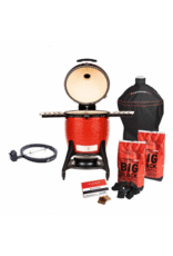 Kamado Joe Kamado Joe Big Joe III Bundle w/ KJ15041021 Grill, Cart, Cover, JoeTisserie & 2 Bags Lump Charcoal + 1 Box Firestarter - BJ3PKG