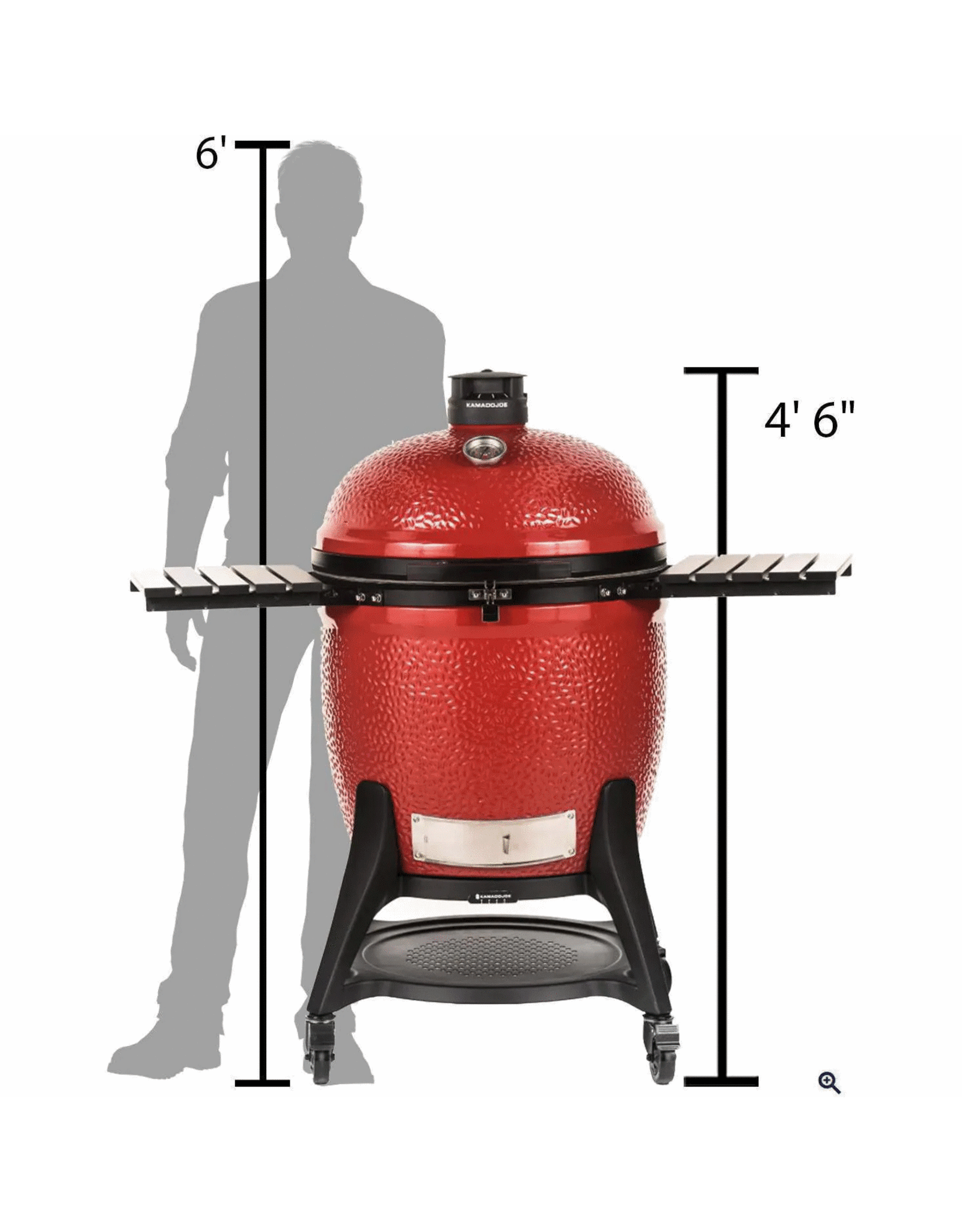 Kamado Joe Kamado Joe Big Joe III Bundle w/ KJ15041021 Grill, Cart, Cover, JoeTisserie & 2 Bags Lump Charcoal + 1 Box Firestarter - BJ3PKG