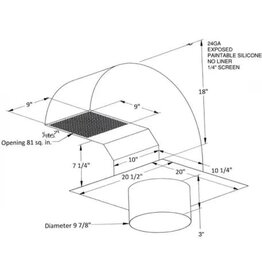 Tradewind Trade-Wind High Velocity Roof Cap 10" - HVRC10