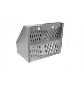 Tradewind Trade-Wind 66-Inch Stainless Steel 2300 CFM Smooth Face Outdoor Vent Hood With Convertible Discharge - S726623CD