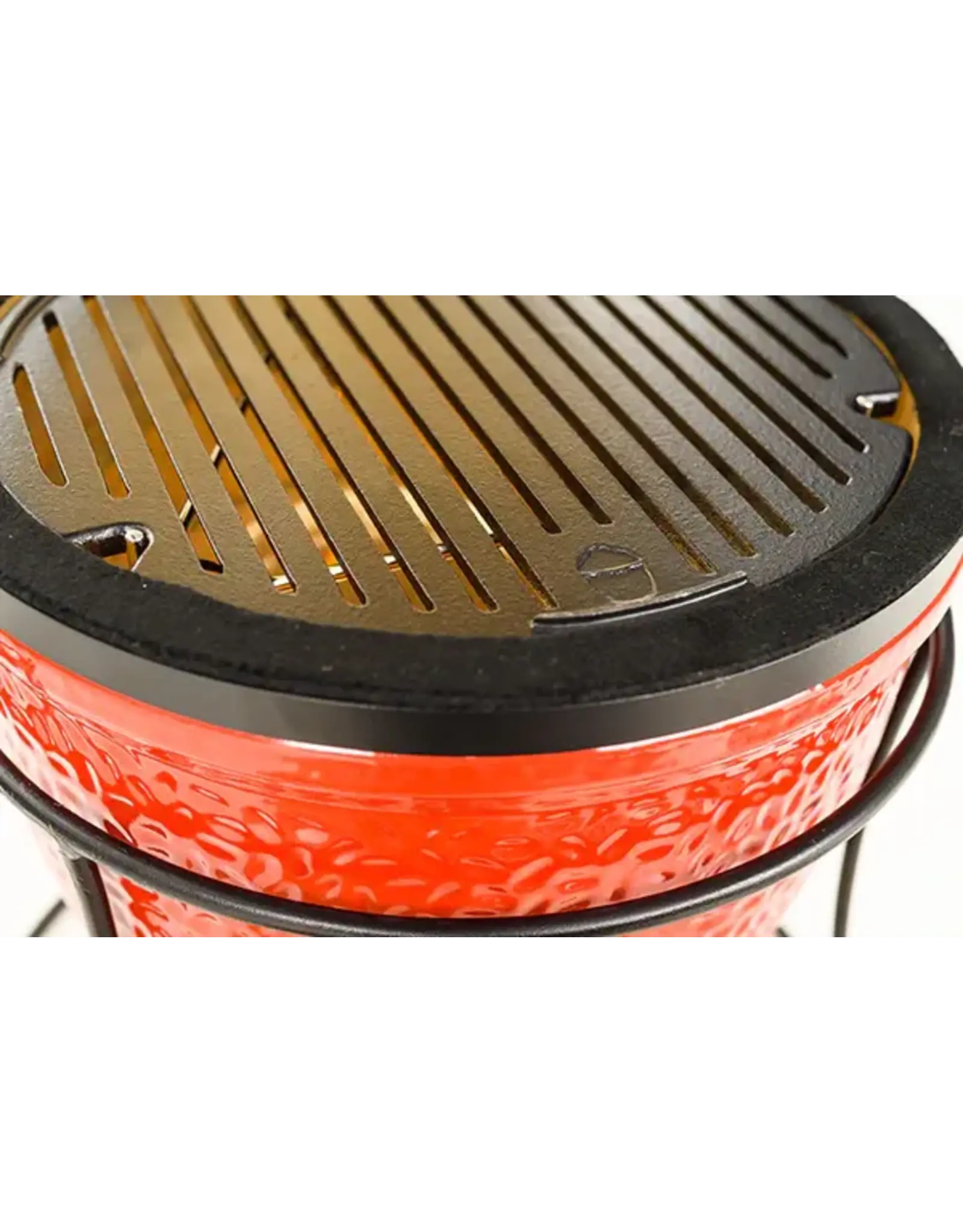 Kamado Joe Kamado Joe Durable Non-Stick Cast Iron Cooking Grate with Grill Grate Lifter for Joe Jr Portable Charcoal Grill and Classic Joe Series Charcoal Grills - KJ15090620