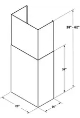 Tradewind 1 Outside Piece Duct Cover to Extend to 10'- 12' Ceiling, for T7200