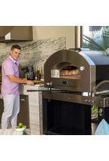 Alfa Pizza Ovens Alfa Futuro 4 Pizze Gas Pizza Oven - Silver Black - FXFT-4P-MSB-U