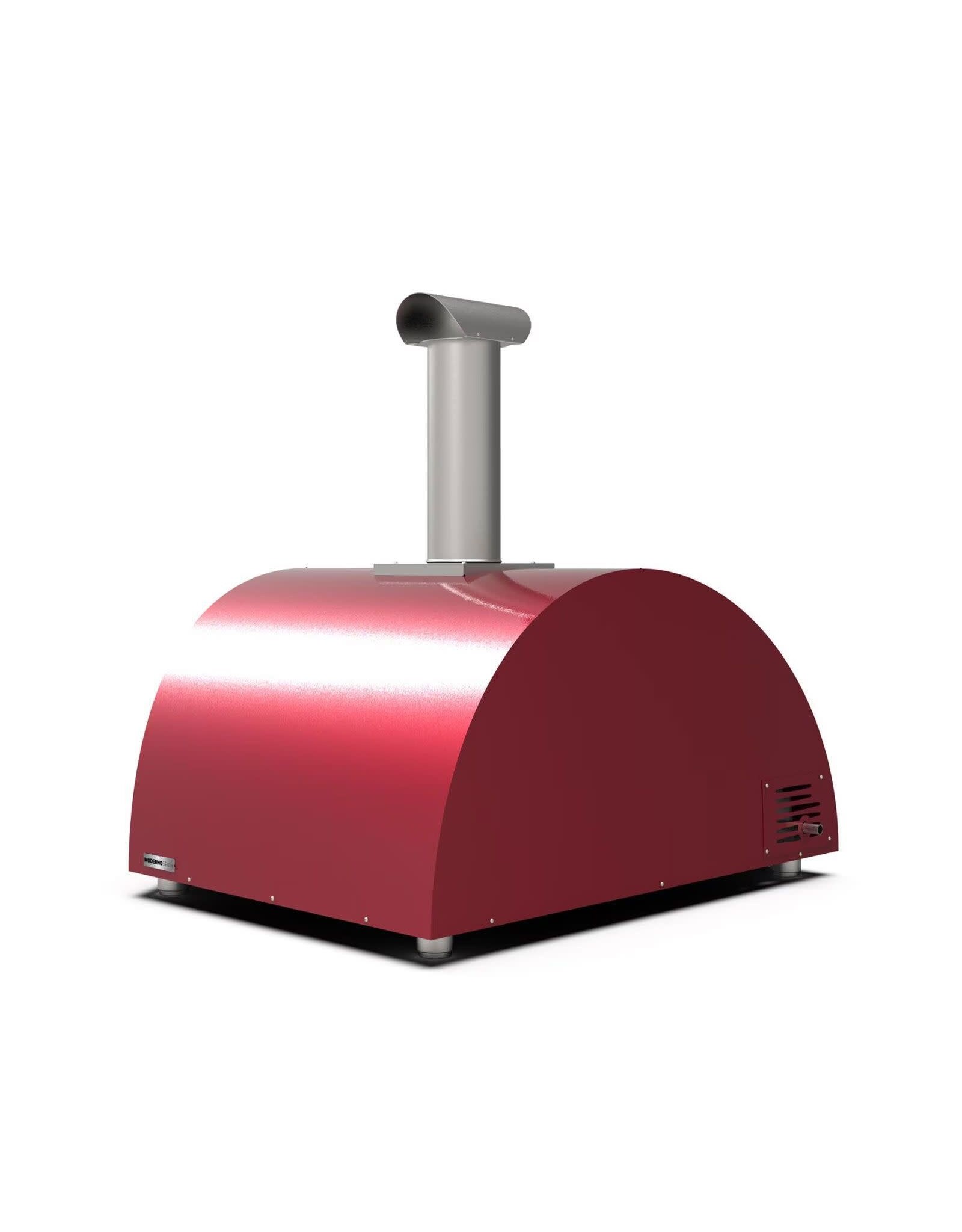 Alfa Pizza Ovens Alfa Moderno 5 Pizze Propane Pizza Oven W/ Natural Gas Conversion Kit - Antique Red - FXMD-5P-MROA-U