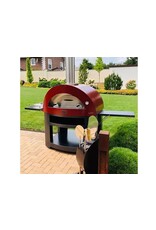 Alfa Pizza Ovens Alfa Moderno 5 Pizze Propane Pizza Oven W/ Natural Gas Conversion Kit - Antique Red - FXMD-5P-MROA-U