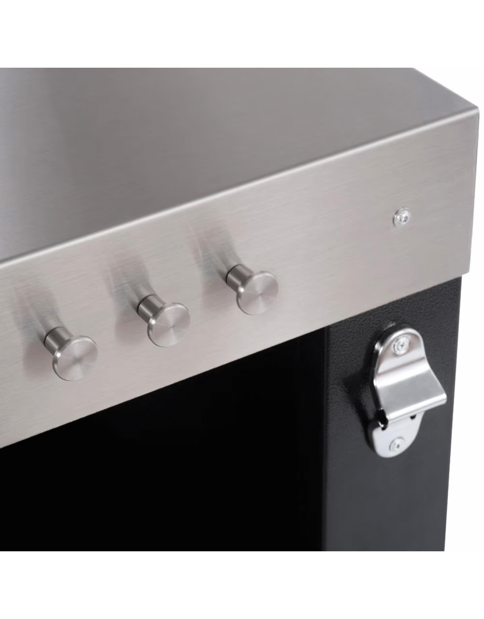 Alfa Pizza Ovens Alfa 28-Inch Stainless Steel Multi-Functional Base & Prep Station - Silver Black - ACTAVO-MINI-SBL