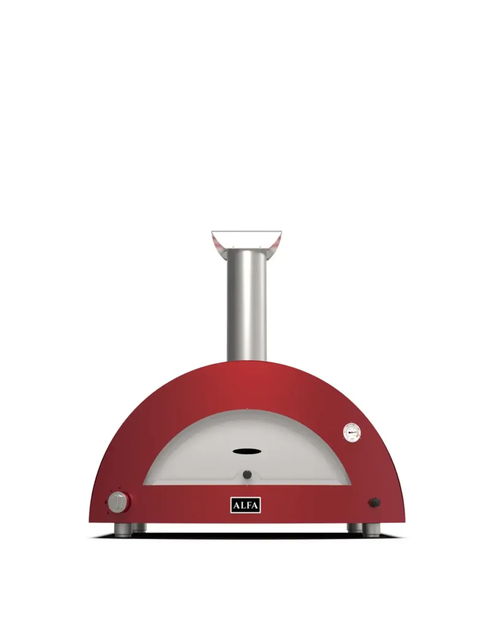 Alfa Pizza Ovens Alfa Moderno 3 Pizze Gas Pizza Oven - Antique Red - FXMD-3P-MROA-U