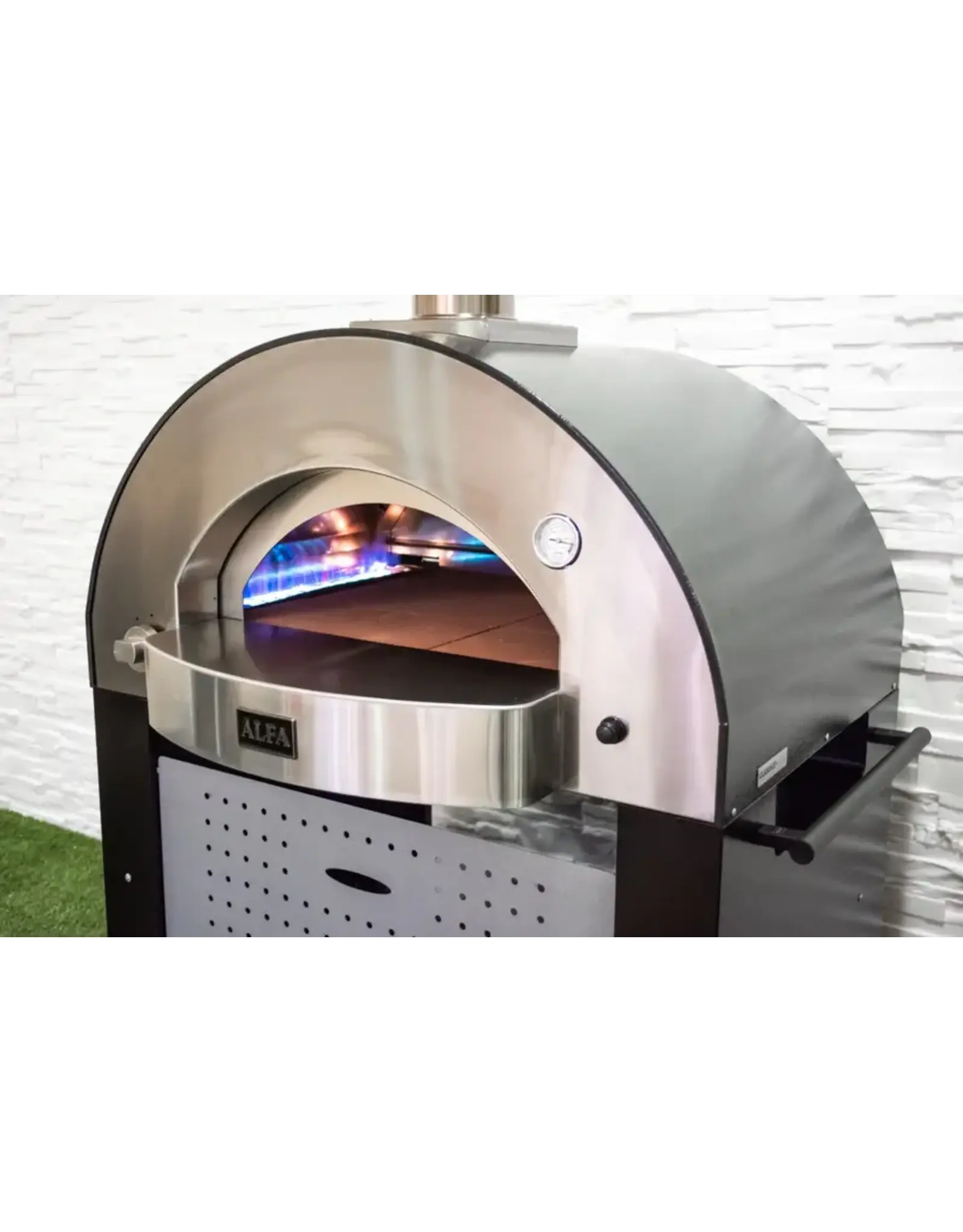 Alfa Pizza Ovens Alfa 4 Pizze - Gas - Ardesia Grey NG - FXCL-4P-MGRA-U