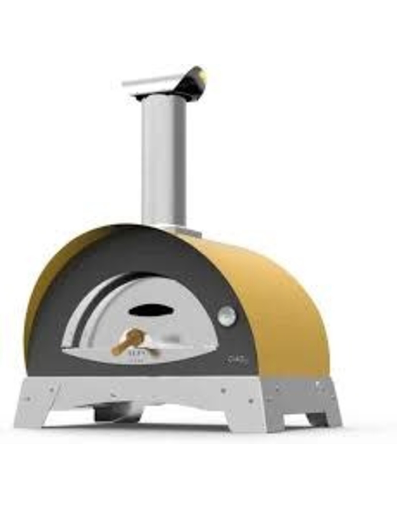 Alfa Pizza Ovens Alfa Ciao 27-Inch Wood Fired Countertop Pizza Oven In Yellow - FXCM-LGIA-T-V2