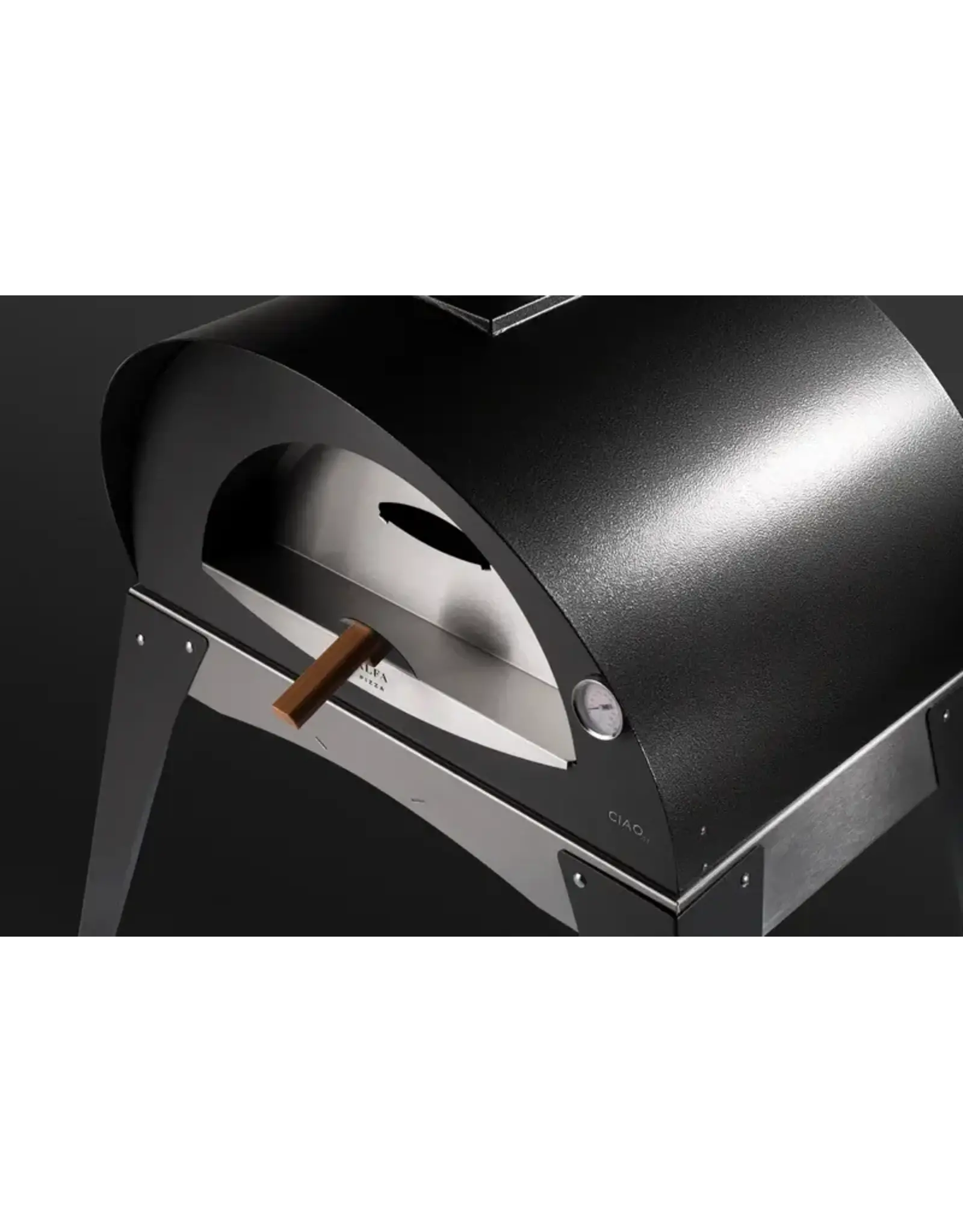 Alfa Pizza Ovens Alfa Ciao 27-Inch Wood Fired Countertop Pizza Oven In Silver Gray - FXCM-LGRI-T-V2