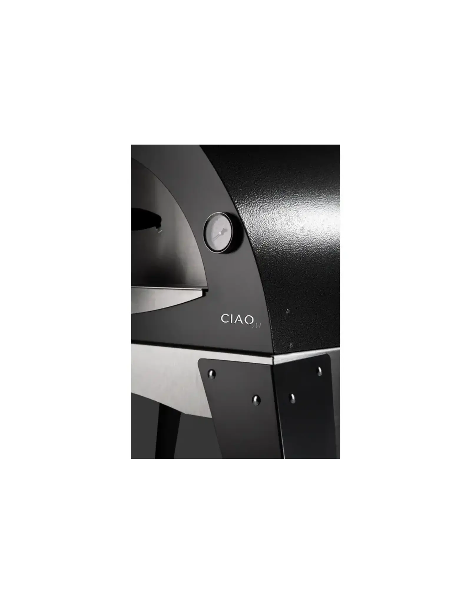 Alfa Pizza Ovens Alfa Ciao 27-Inch Wood Fired Countertop Pizza Oven In Silver Gray - FXCM-LGRI-T-V2