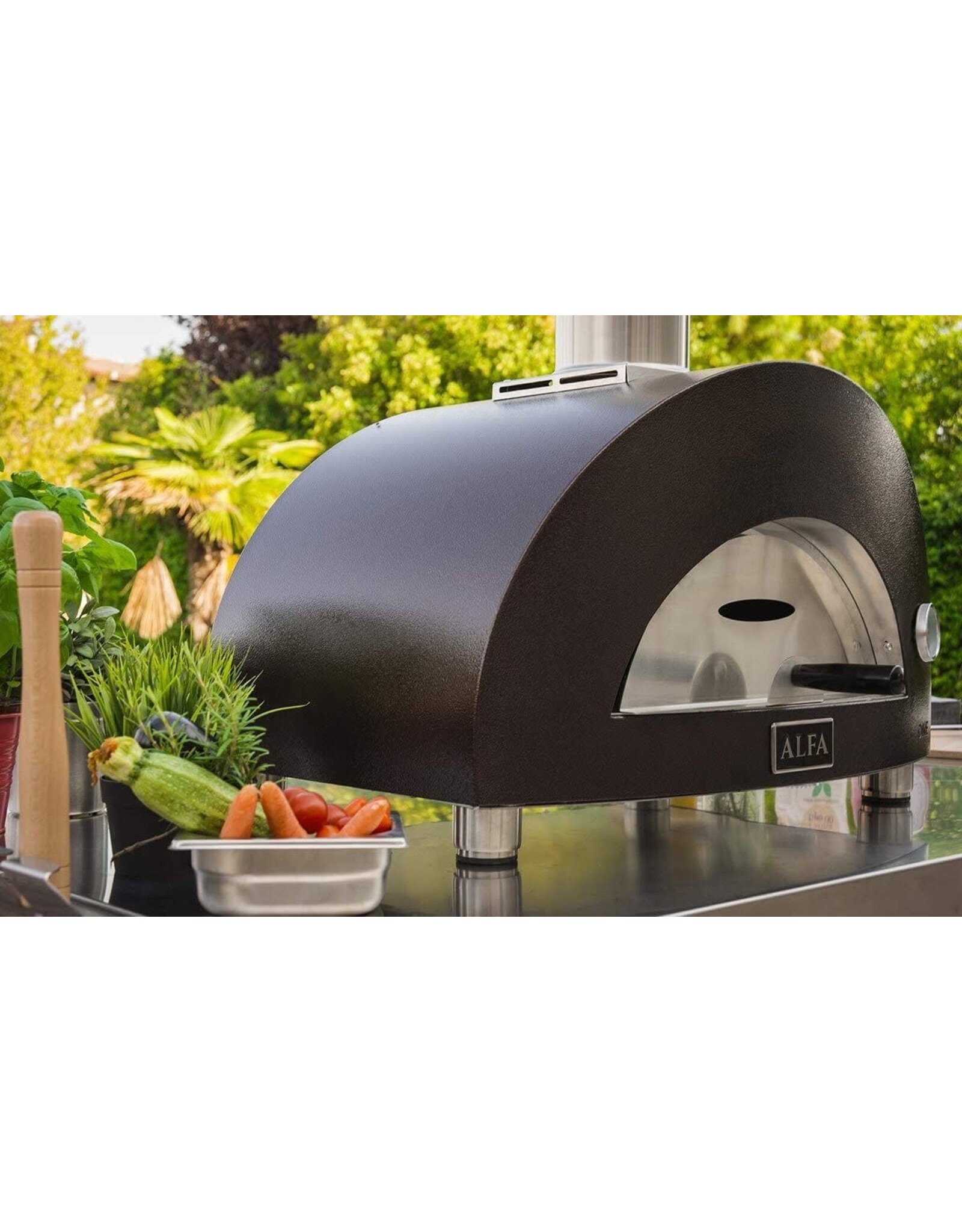 Alfa Pizza Ovens Alfa Moderno 1 Pizze Countertop Propane Gas Pizza Oven Copper -  FXMD-1P-GRAM-U