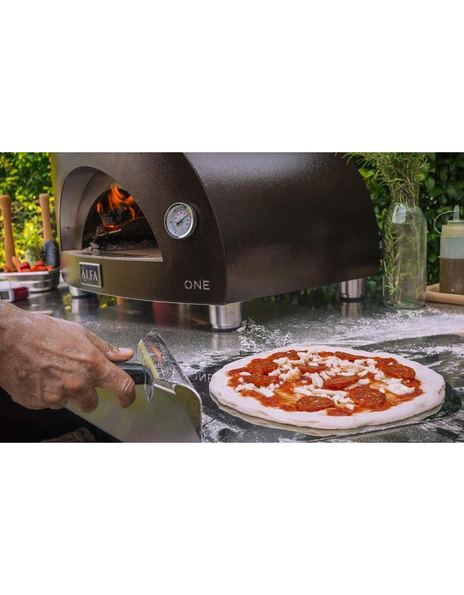 Alfa Pizza Ovens Alfa Moderno 1 Pizze Countertop Propane Gas Pizza Oven Copper -  FXMD-1P-GRAM-U
