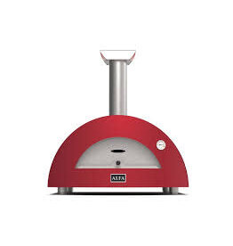 Alfa Pizza Ovens Alfa Moderno 2 Pizze Outdoor Wood Pizza Oven - Antique Red - FXMD-2P-LROA