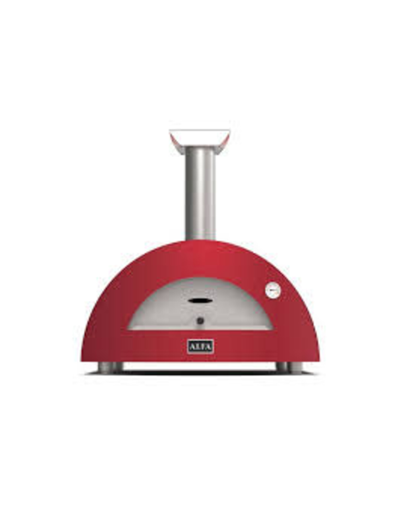 Alfa Pizza Ovens Alfa Moderno 2 Pizze Outdoor Wood Pizza Oven - Antique Red - FXMD-2P-LROA