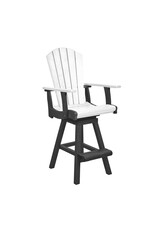 C.R. Plastic Products C. R. Plastic Products Swivel Pub Arm Chair - C25