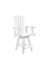 C.R. Plastic Products C. R. Plastic Products Swivel Counter Arm Chair - C25C