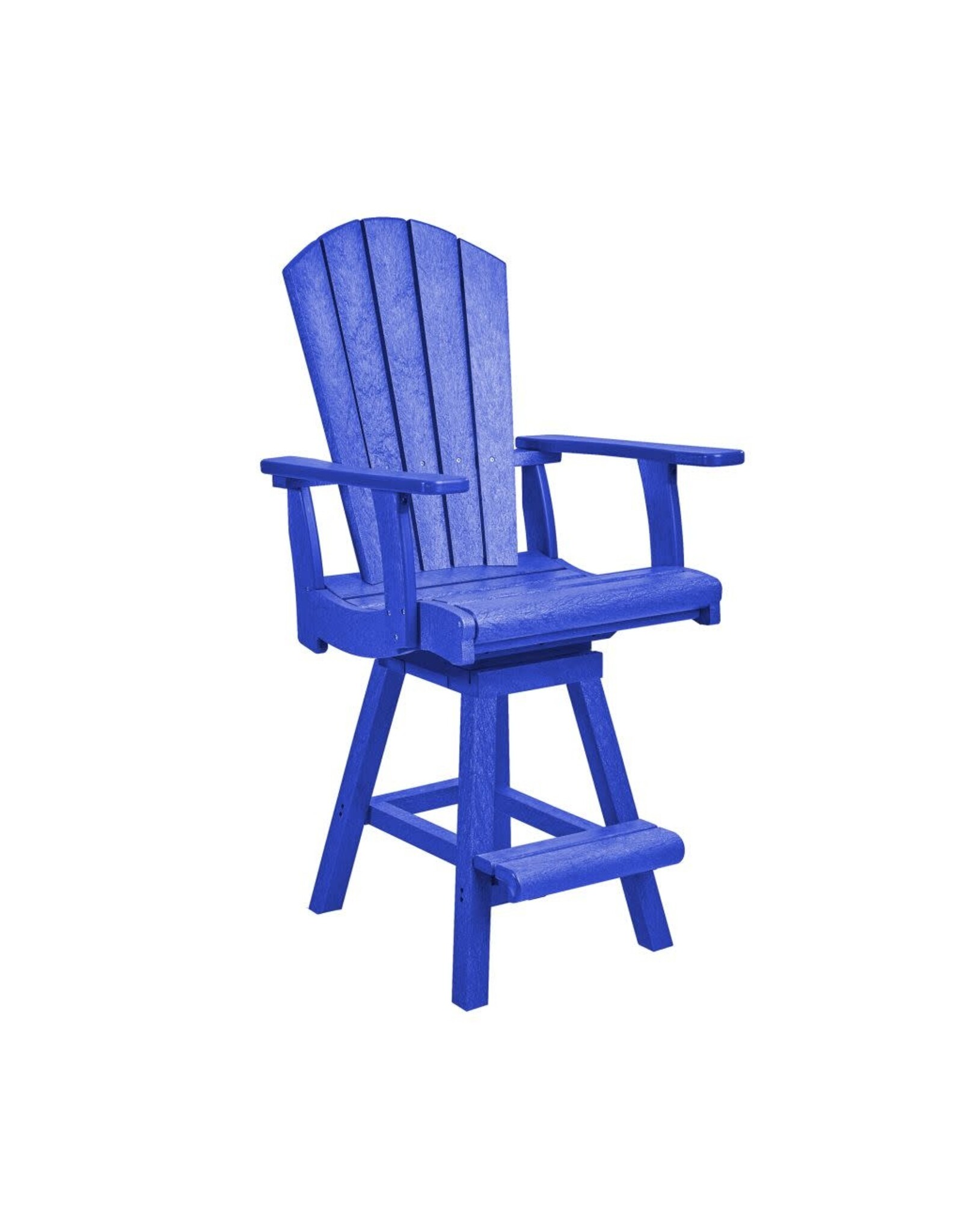 C.R. Plastic Products C. R. Plastic Products Swivel Counter Arm Chair - C25C