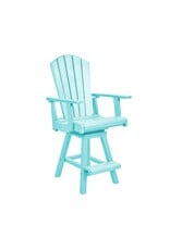 C.R. Plastic Products C. R. Plastic Products Swivel Counter Arm Chair - C25C