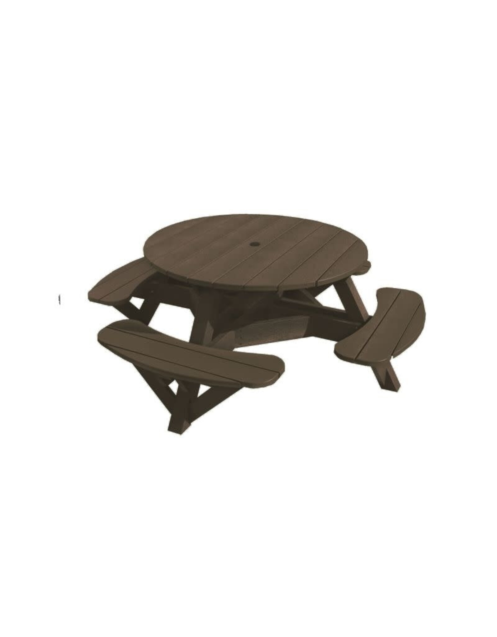 C.R. Plastic Products C. R. Plastic Products 51" Round Picnic Table - T50