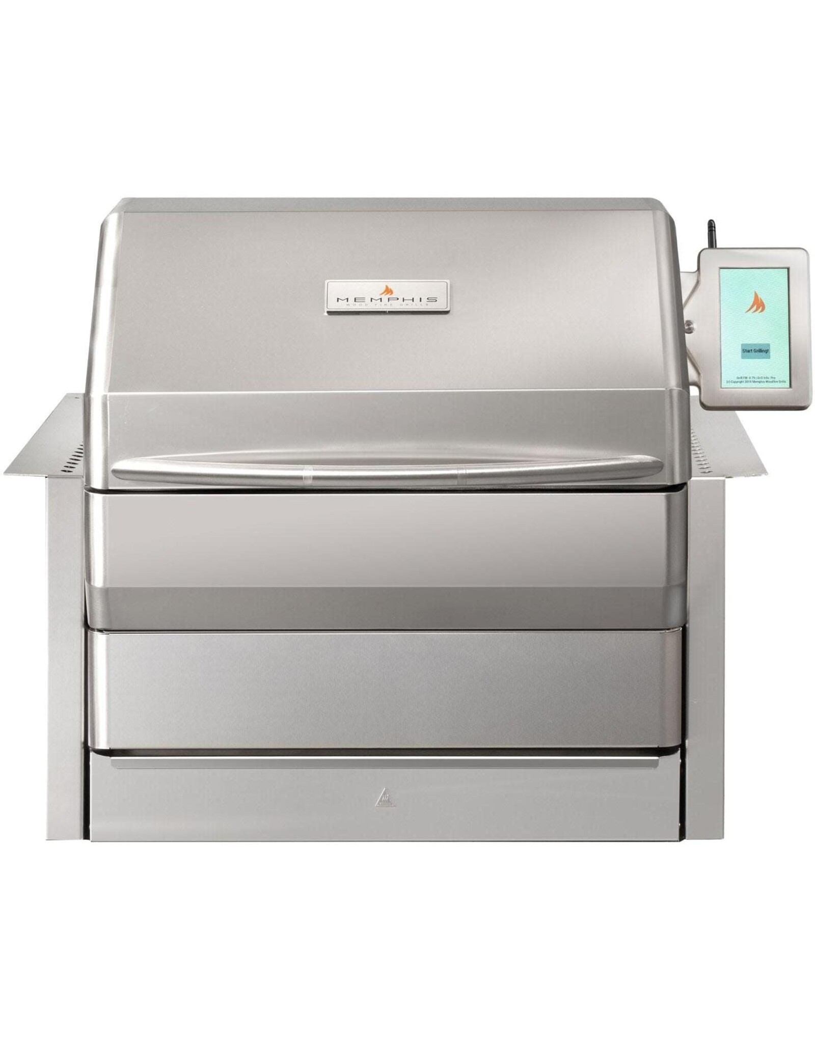 Memphis Grills Memphis Grills Pro ITC3 Wi-Fi Monitored 28-Inch 304 Stainless Steel Built-In Pellet Grill - VGB0001S