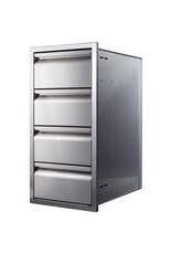 Memphis Grills Memphis Grills 15-Inch Quadruple Access Drawer With Soft Close - VGC15DB4