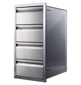 Memphis Grills Memphis Grills 15-Inch Quadruple Access Drawer With Soft Close - VGC15DB4