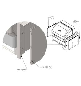 Memphis Grills Memphis Grills Heat Shield Kit for Beale Street Built-In Grill - BGBHSK