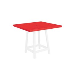 C.R. Plastic Products C. R. Plastic Products 40" Square Pub Table Top w/ Hole - TT13