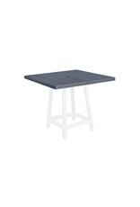 C.R. Plastic Products C. R. Plastic Products 40" Square Pub Table Top w/ Hole - TT13