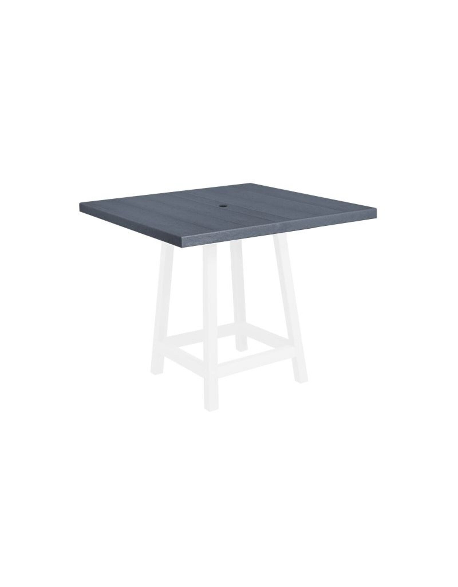 C.R. Plastic Products C. R. Plastic Products 40" Square Pub Table Top w/ Hole - TT13