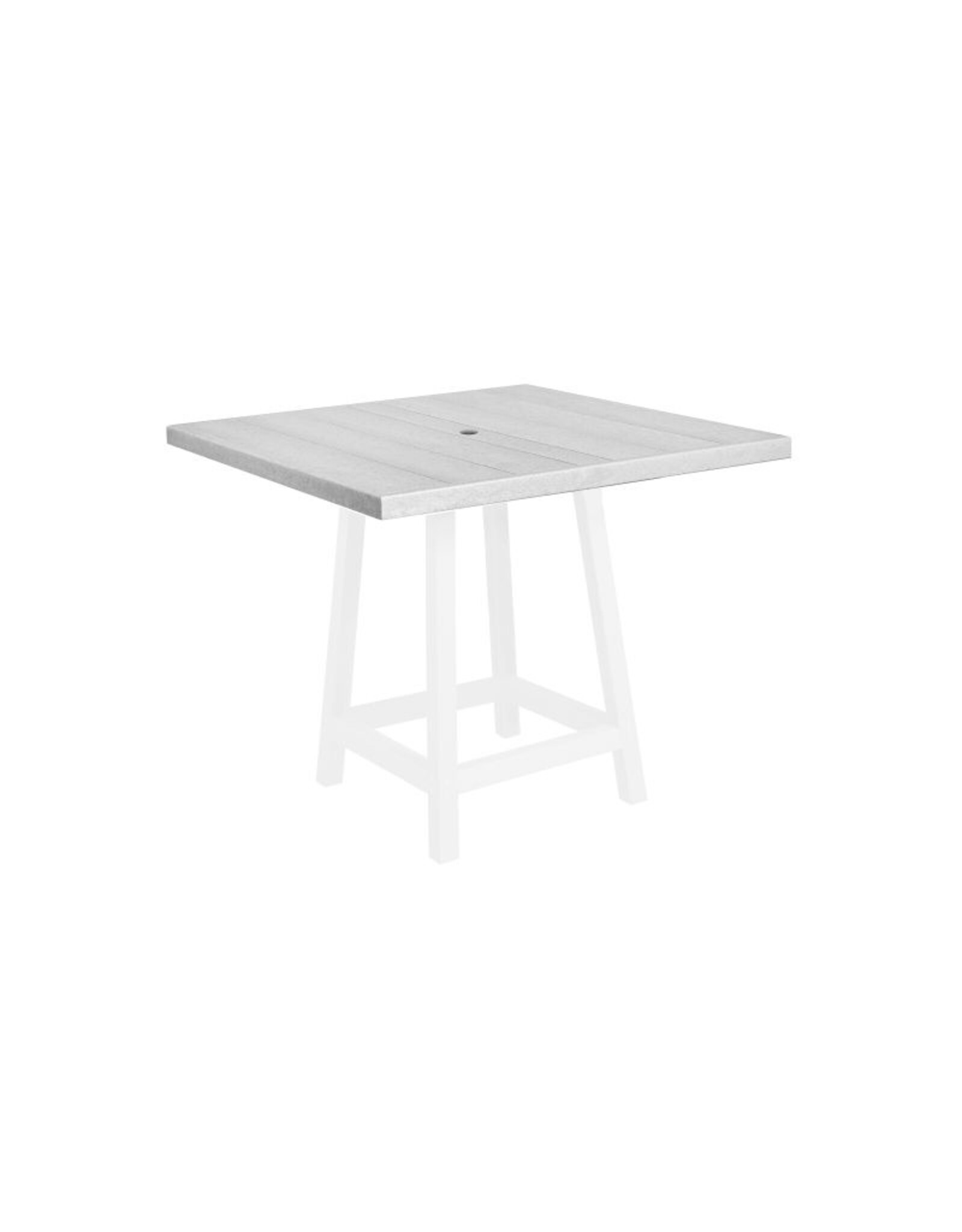 C.R. Plastic Products C. R. Plastic Products 40" Square Pub Table Top w/ Hole - TT13