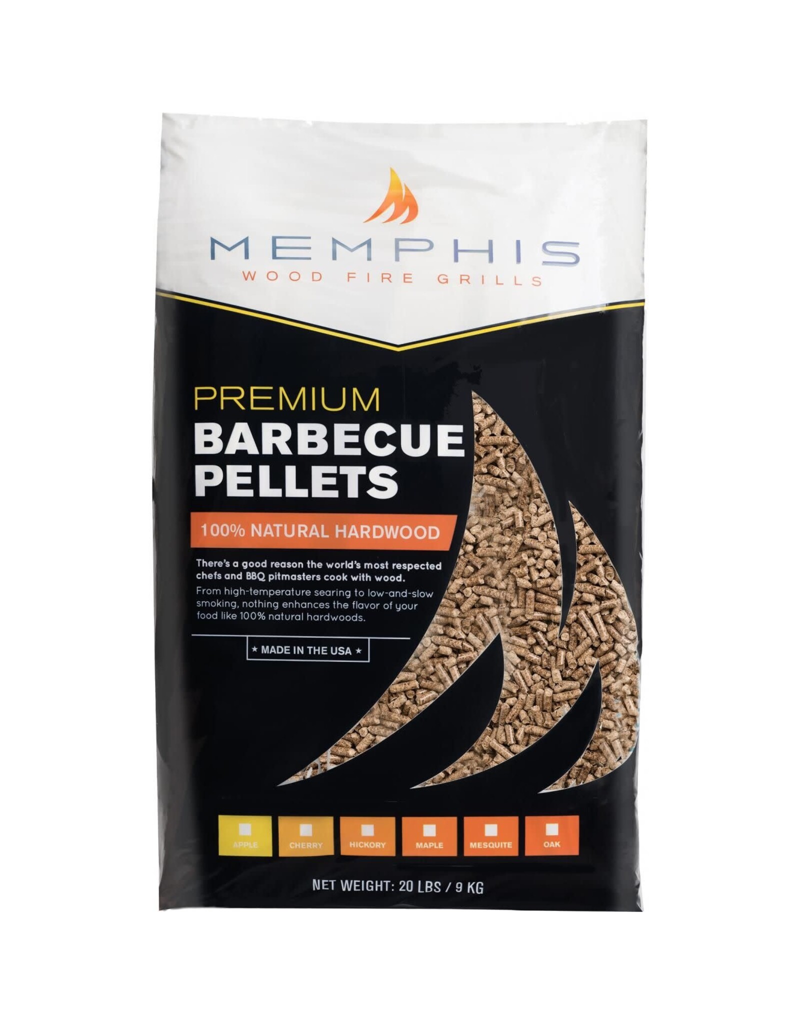 Memphis Grills Memphis Apple Pellets - 20 LB Bag - MGAPPLE