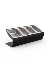 Alfa TOPPING STATION 4 TRAYS W/ LIDS- AC-PIG-4