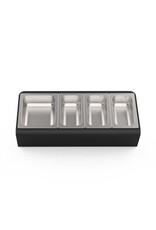 Alfa Alfa Topping Station 4 Trays With Lids - AC-PIG-4