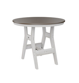 Berlin Gardens Berlin Gardens 38" Round Harbor Table Dining Height Hammered Top - HHFT0038D