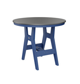Berlin Gardens Berlin Gardens 38" Round Harbor Table Dining Height Hammered Top Natural Finish - HHFT0038D