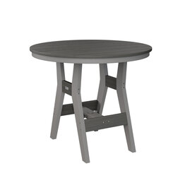 Berlin Gardens Berlin Gardens 38" Round Harbor Table Bar Height Hammered Top - HHFT0038B