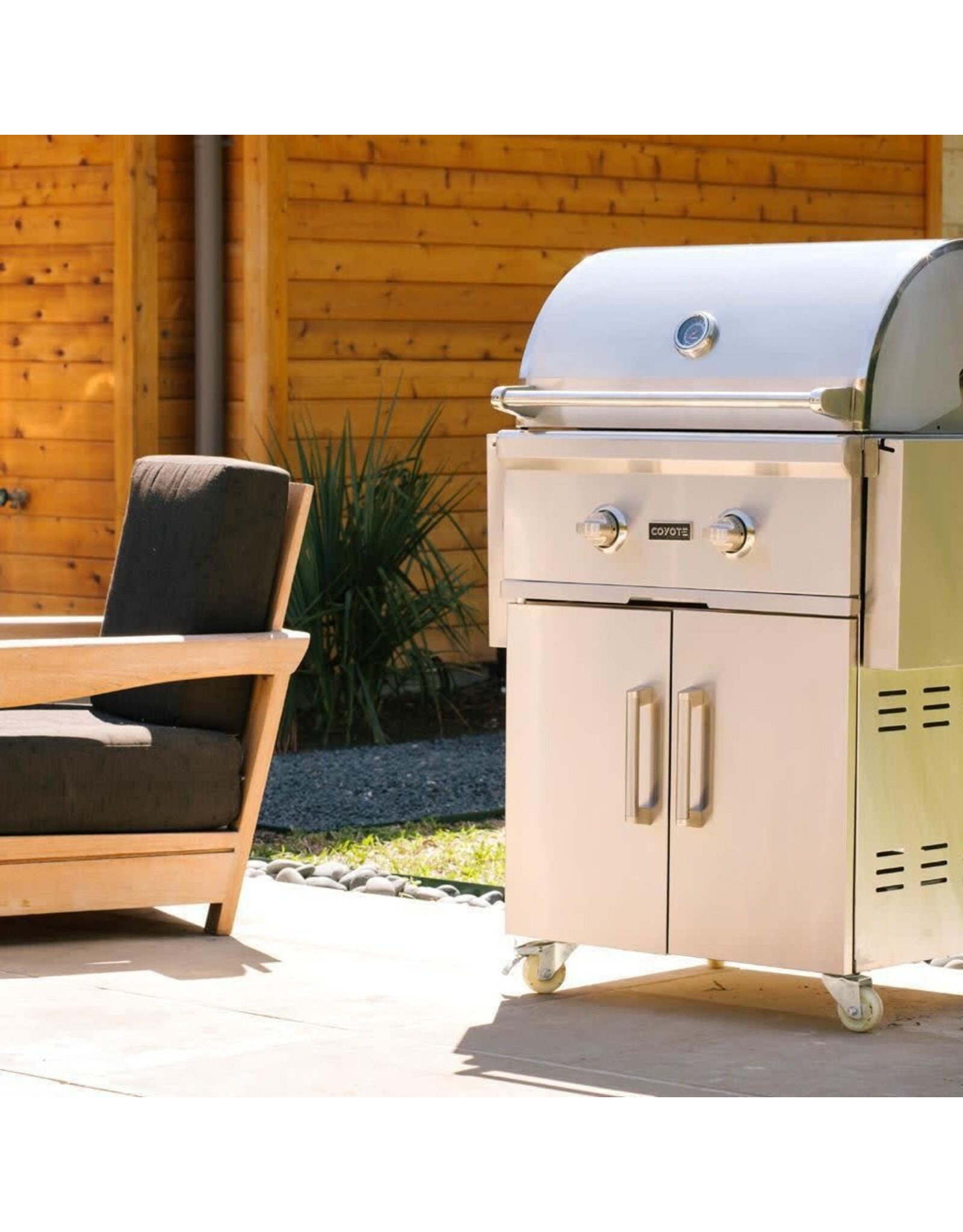 Coyote Coyote 28" Grill on Cart with Infinity Burners Natural Gas - C1C28NG-FS