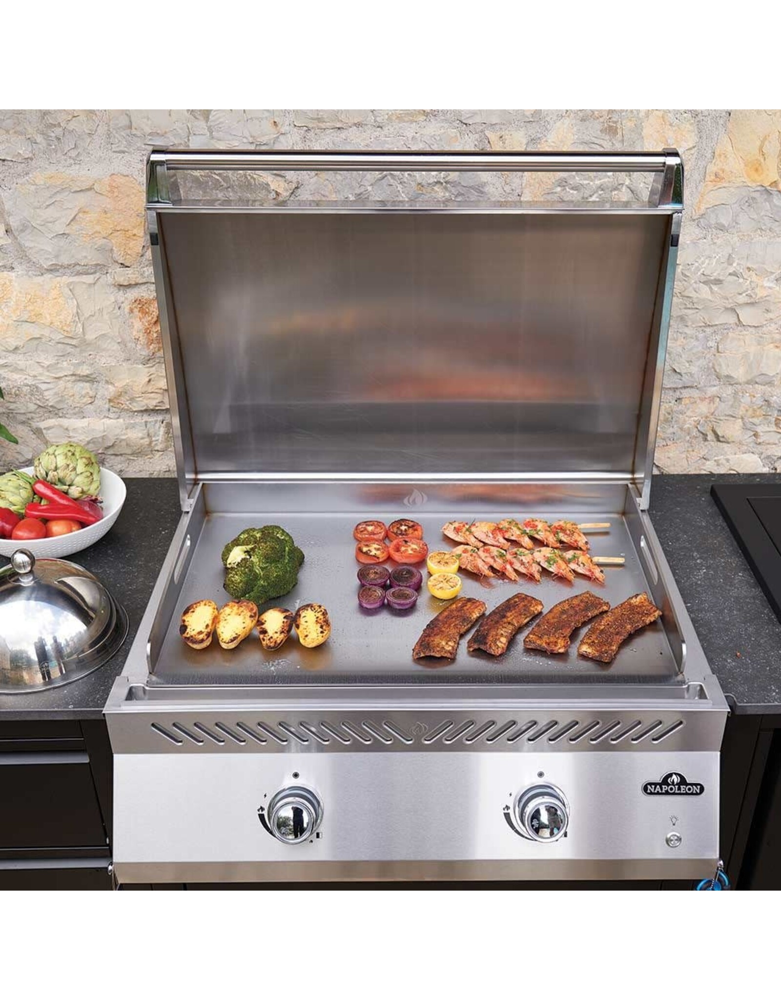 Napoleon Napoleon Built-In 700 Series 32" Griddle, Propane, Stainless Steel - BIG32FTPSS
