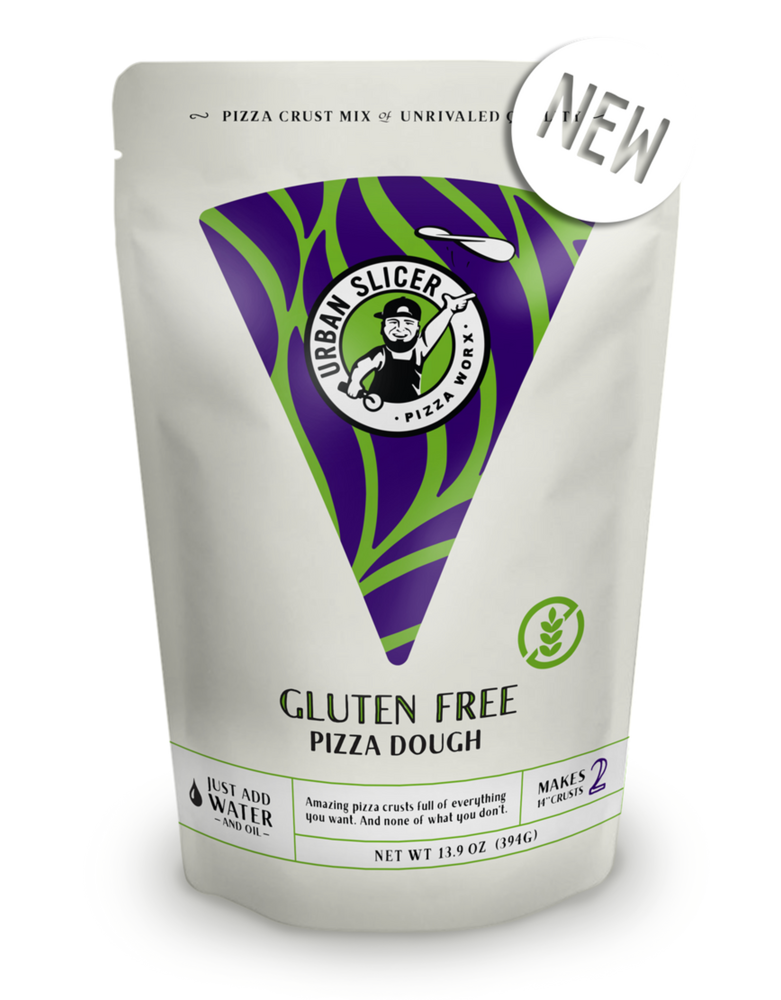 Urban Slicer Pizza Worx Urban Slicer Pizza Worx Gluten Free Pizza Dough Mix 13.9 Oz - 84103