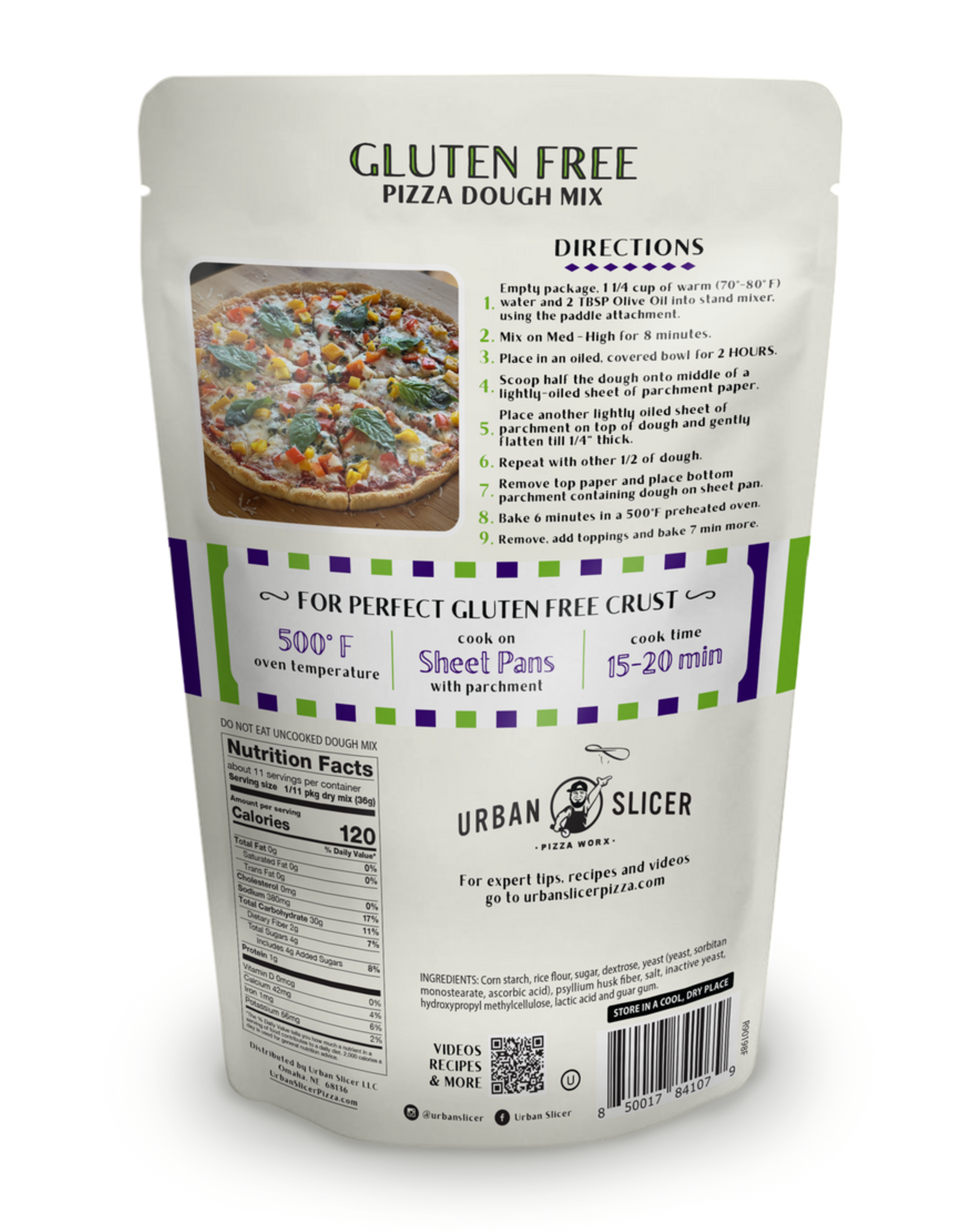Urban Slicer Pizza Worx Urban Slicer Pizza Worx Gluten Free Pizza Dough Mix 13.9 Oz - 84103